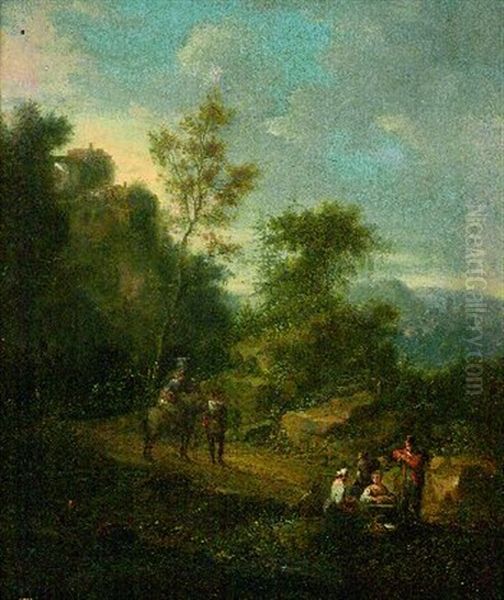 Landschaft Mit Rastenden Wanderern - view 1