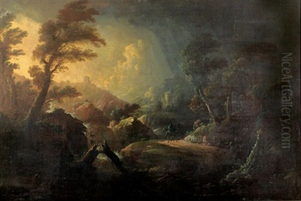 Landschaft Bei Aufziehendem Gewitter - view 1