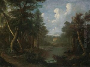 Oberitalienische Fluslandschaft by Peter Von Bemmel