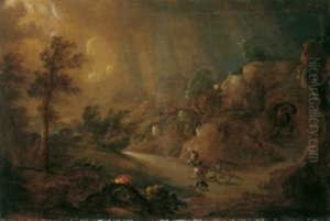Gewitterlandschaft (+ Another Similar; Pair)