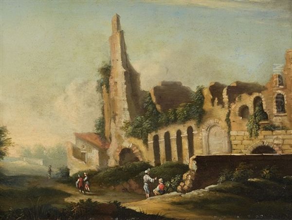 Landscape With Ruins And Figures - view 1