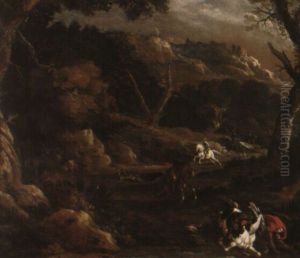 Landscape With Riders by Willem Van Bemmel