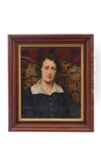 Retrato De Dama Con Vestido Oscuro by Emile Benard