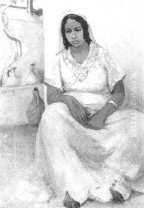 Femme Assise Aux Bracelets Femme Assise Aux Bracelets