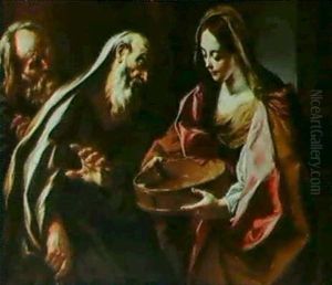 The Vestal Virgin Tuccia by Giovanni Battista Benaschi