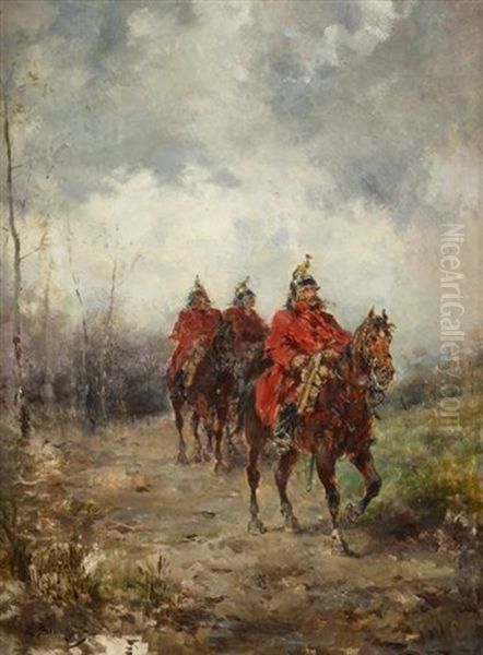 Mounted Cavalrymen - view 1