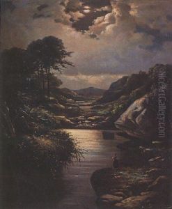 Paisaje A La Luz De La Luna