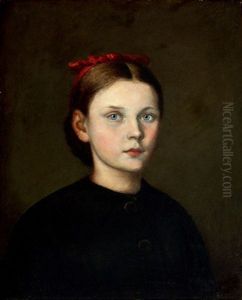 Portrait Of A Young Girl (etelka Benczur) by Gyula Benczur