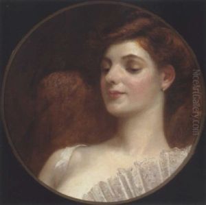 Damenportrait by Gyula Benczur