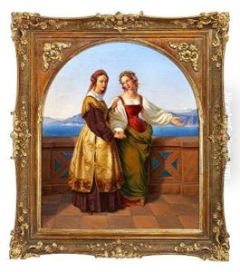Die Beiden Leonoren by Edouard Julius Friedrich Bendemann