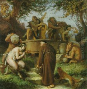 Wo Barthe Den Most Holt by Edouard Julius Friedrich Bendemann
