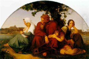 Mourning Zion by Edouard Julius Friedrich Bendemann