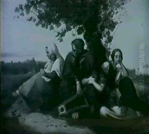 Die Trauernden Juden Im Exil by Edouard Julius Friedrich Bendemann