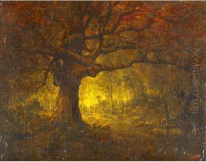 A Forest Landscape by Henry Hammond Ahl