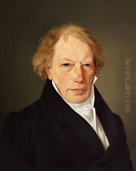 Portrait Of Jens Von Benzon (+ Portrait Of His Wife, Antoinette Margrethe Von Benzon, Nee Gerstorff; Pair) - view 1