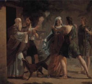 Tobias' Hjemkomst by Wilhelm Ferdinand Bendz