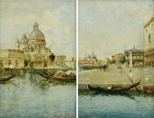 Piazza San Marco (+ Basilica Di San Marco; Pair) by Andrea Benedetti