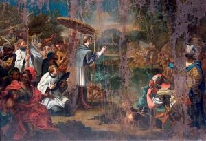 Saint Francois Xavier Evangelisant Les Paravers, Pecheurs De Perles Pres De Ceylan
