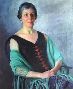 Portrait Of A Lady by Gerrit Beneker