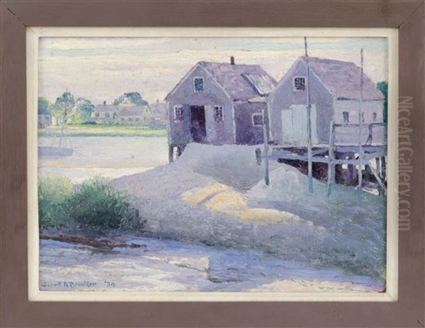 Fishing Shacks, Likely Wellfleet, Massachusetts - view 1