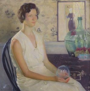 Helen - Sixteen (portrait Of The Artist's Daughter) by Gerrit Beneker
