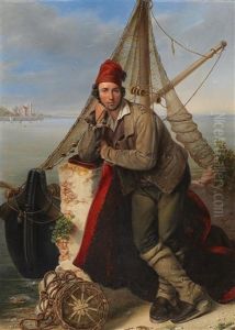 A Venetian Fisherman by Ludwig Beniczky von Benicz