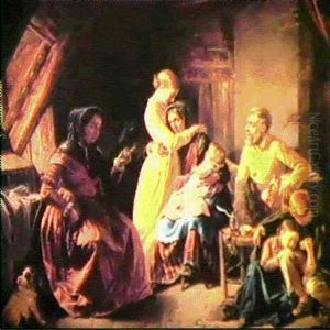 Der Abschied Vom Elternhaus by Imre (Emmer.) Benkert (Kertbeny)