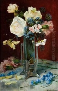 Jarron Con Flores by Blas Benlliure Gil