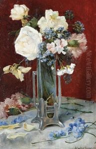 Still Life Of Flowers In A Vase