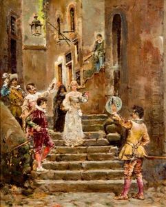 La Salida De La Novia by Jose Benlliure Y Gil