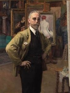 Autorretrato En El Estudio Del Pintor by Jose Benlliure Y Gil