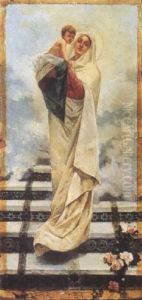 Virgen Con Nino by Jose Benlliure Y Gil