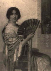 A Spanish Beauty by Juan Antonio Benlliure y Gil