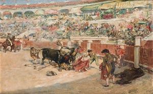 Un Coleo, 1899 by Mariano Benlliure Y Gil