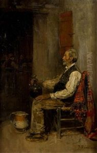 Escena De Interior by Jose Benlliure Ortiz