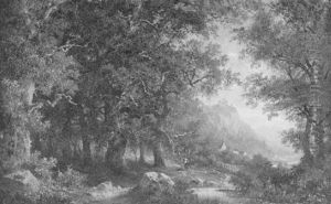 Blick Uber Eine Waldlichtung Auf Die Capellburg by Hermann Bennekenstein