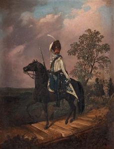 Gustaf Adolf Fredrik Wilhelm Von Essen (1803-74) On Horse