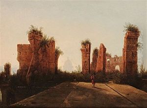 Ruinerna Pa Palatinen I Rom by Carl Stefan Bennet