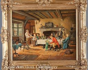 Showing Off The Birthday Gift by Frank Moss Bennett