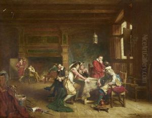 Cavaliers Playing Cards by Frank Moss Bennett