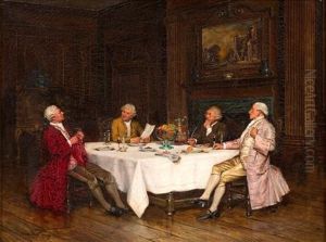 Gentlemen At The Table by Frank Moss Bennett