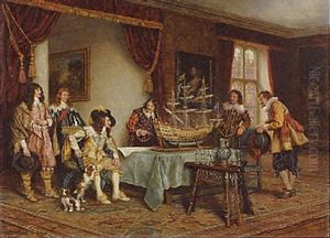 King Charles I Admiring The Royal Sovereign
