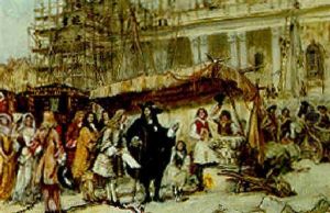 King Charles I (?) Observing The Building Of St. Paul's Cathedral