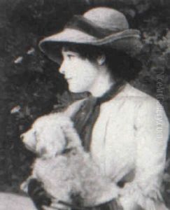 Lady With Dog by Frank Moss Bennett