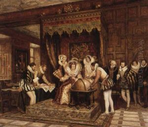 Sir Walter Raleigh's Return From The New World by Frank Moss Bennett