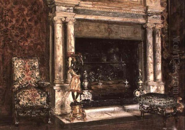 View Of A Chimney Piece At Knole, Kent - view 1