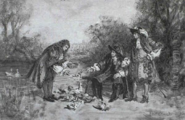 Feeding Ducks - view 1