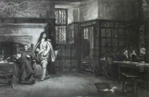 Cavalier Reporting To A Cardinal by Frank Moss Bennett