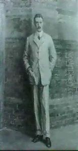 A Full Lenght Portrait Of A Gentleman