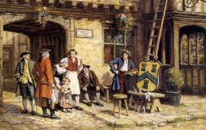 The Sign Painter by Frank Moss Bennett